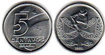 coin Brazil 5 centavos 1989