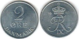 coin Denmark 2 ore 1970
