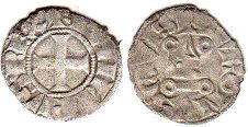 coin France denier 1280-1285