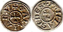 coin Lyon denier without date (XIII-XIV century)
