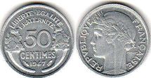 coin France 50 centimes 1947