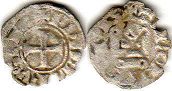 coin France obole tournois 1285-1314