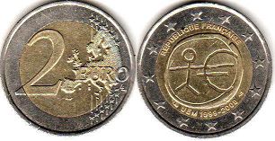 mynt Frankrike 2 euro 2009