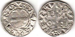 moneda Francia denier 1137-1180