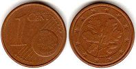 pièce Allemagne 1 euro cent 2002