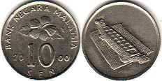 硬幣馬來西亞 10 仙 2000