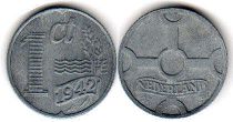 monnaie Pays-Bas 1 cent 1942