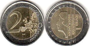 Münze Niederlande 2 Euro 2000