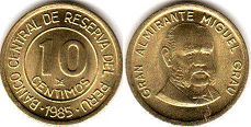 moneda Peru 10 centimos 1987