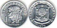 syiling Filipina 1 centimo 1974