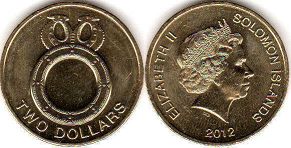 coin Solomon Islands 2 dollars 2012