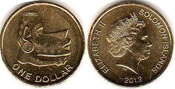 coin Solomon Islands 1 dollar 2012