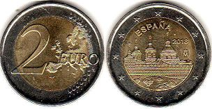 moneta Spagna 2 euro 2013