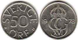 coin Sweden 50 ore 1978