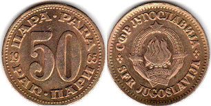 coin Yugoslavia 50 para 1965