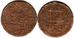 coin Afghanistan 1 paisa 1891
