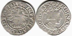Münze Österreich 3 kreuzer 1548
