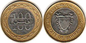 coin Bahrain 100 fils 2000