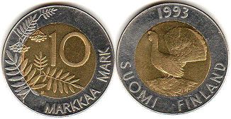 coin Finland 0 markkaa 1993