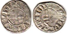 coin Besancon denier without date (14-15 century)