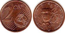 coin France 2 euro cent 2011