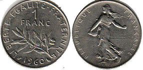 coin France 1 franc 1960