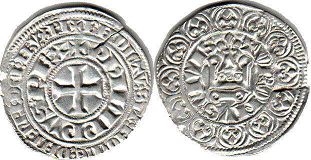 piece France gros 1285-1290