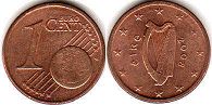 pièce Irlande 1 euro cent 2008