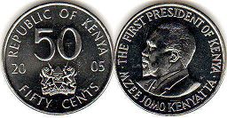 coin Kenya 50 cents 2005