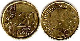 Münze Luxemburg 20 Euro Cent 2012