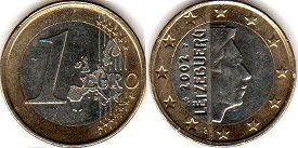 Münze Luxemburg 1 Euro 2002