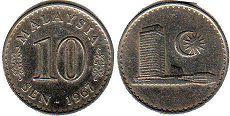 硬幣馬來西亞 10 仙 1967