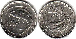 coin Malta 10 cents 1986