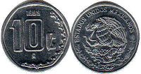 coin Mexico 10 centavos 1999