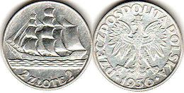 moneta Polska 2 zlote 1936