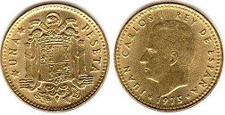 coin Spain 1 peseta 1975 (1978)