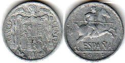moneda España 5 centimos 1941