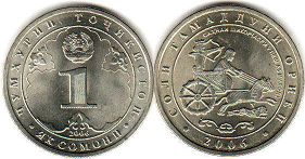 coin Tajikistan 1 somoni 2006