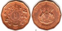 coin Uganda 1 shilling 1987