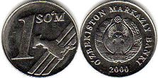coin Uzbekistan 1 som 2000
