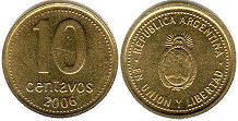 moneda Argentina 10 centavos 2006