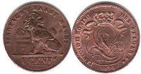 coin Belgium 1 centime 1894