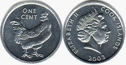 coin Cook Islands 1 cent 2003
