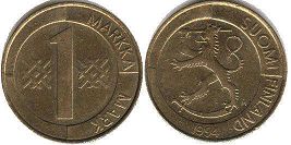 coin Finland 1 markka 1994