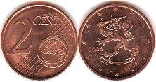 moneda Finlandia 2 euro cent 2006