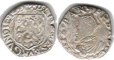 coin Burgundy (Franche-Comte) denier 1593