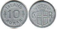 coin Iceland 10 aurar 1942