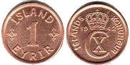 coin Iceland 1 eirir 1942