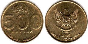 coin Indonesia 500 rupiah 2000