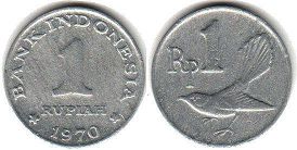 coin Indonesia 1 rupiah 1970